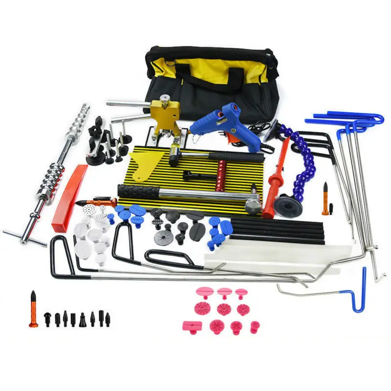 Comprar Furuix barras ganchos Extractor de abolladura Dent levantador de luz de la lámpara de martillo deslizante auto Dent removedor de pegamento de ave barras conjunto de herramientas