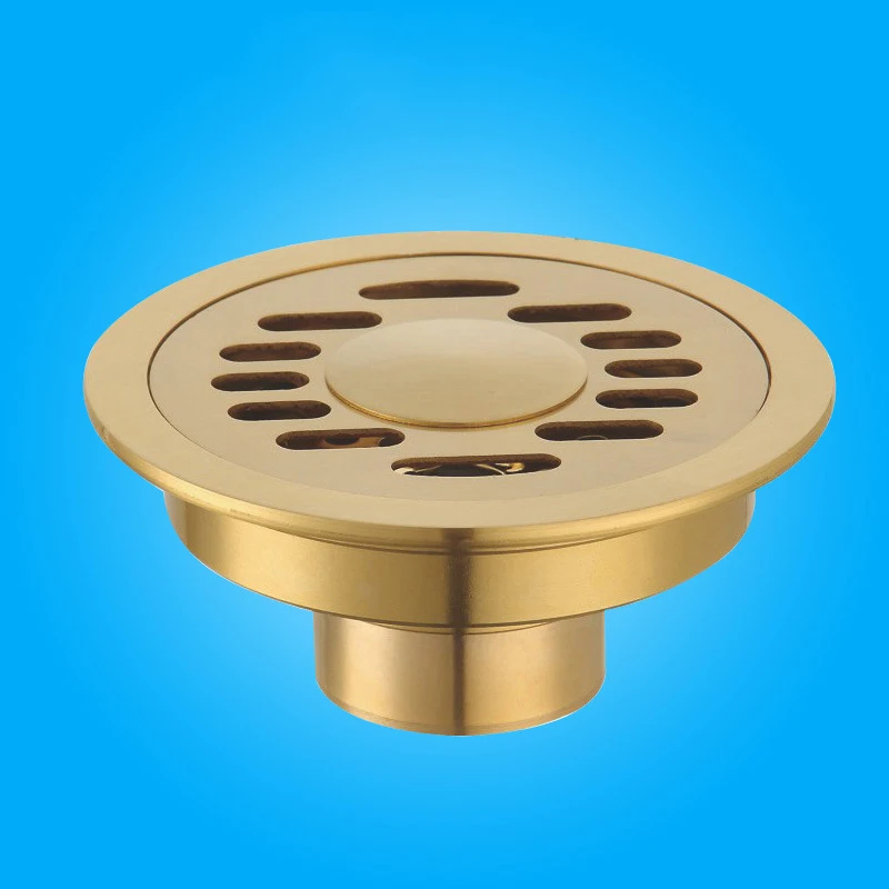 Couvercle De Drain De Douche En Acier Inox 10x10cm - Grille Anti-obstruction Dorée/argent/noir Pour Ouvertures 10,2 à 35,6 Cm
