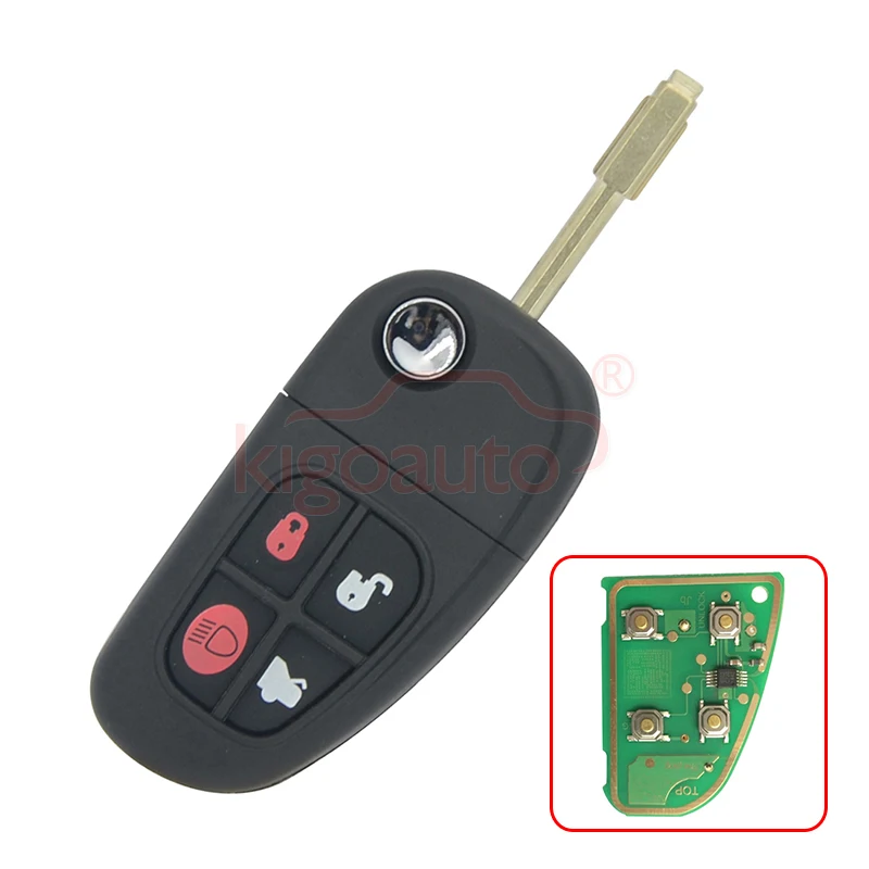 Флип-ключ 4 кнопки 315 МГц FO21 blade NHVWB1U241 для Jaguar X S XJ XK Автомобильный Дистанционный ключ