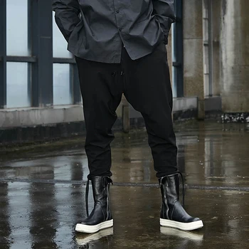 

Jogger Sweatpants Men Japan Style Fashion Streetwear Hip Hop Punk Gothic Black Loose Casual Pant Male Harem Trousers