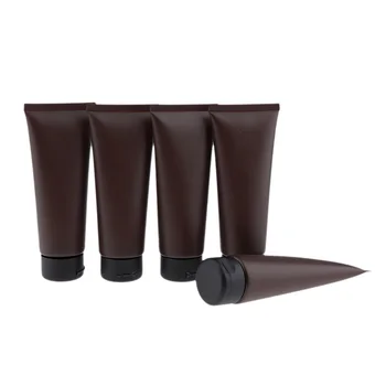 

5Pcs 100ml Travel Lotion Bottle Squeeze Cosmetic Tube Makeup DIY Empty Container Refillable Bottles