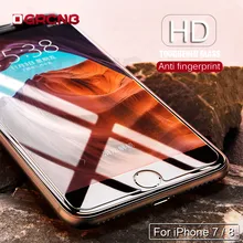 9H tempered glass For iphone X 5 5s 5c SE 6 6s plus 7 8 Plus screen protector protective guard film case Glass+clean kits