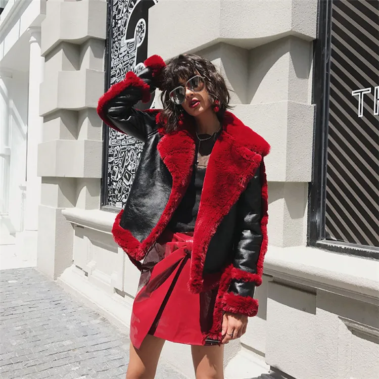 Новый стиль высокого класса модное женское пальто из искусственного меха 17C10