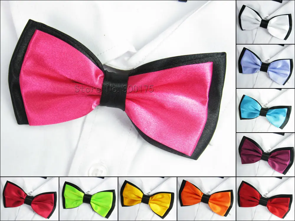 

Bow Ties For Male Solid Pattern Bowties Business Suite Shirt Cravate Wedding Plaid Tie Men's Gravatas Double-layer Bowtie