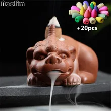 Креативный домашний Декор животное горелка для благовоний с обратным потоком дым офис изгнание злых духов украшения сандаловое дерево конусная кадильница база