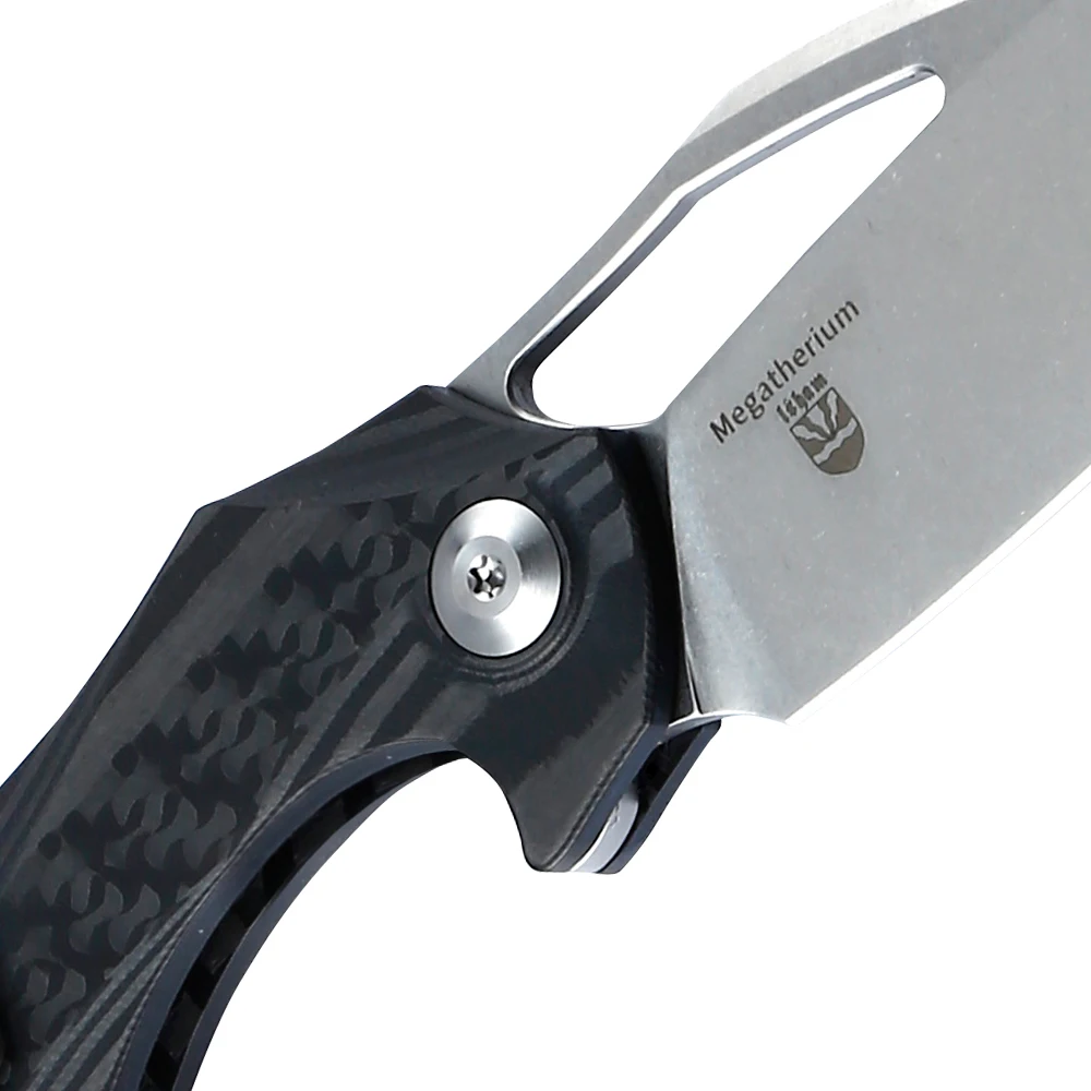Складной нож Kizer для выживания Minitherium KI3502 с ручкой из углеродного волокна