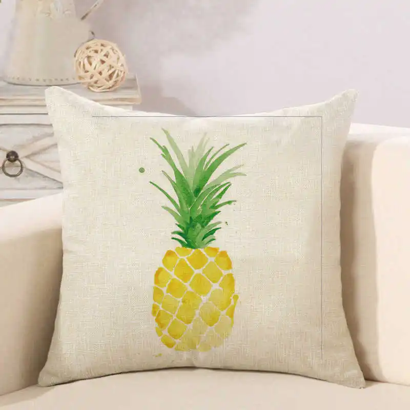 pillowcase pineapple linen cushion cover (6)