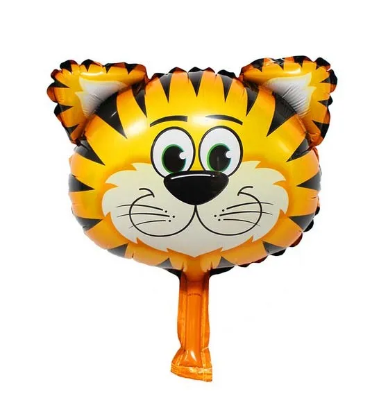 Горячий стиль мини воздушные шары из фольги в виде головы животного жирафа зебры коровы Львы обезьяны Тигры вечерние украшения на день рождения Мини мультфильм воздушный шар