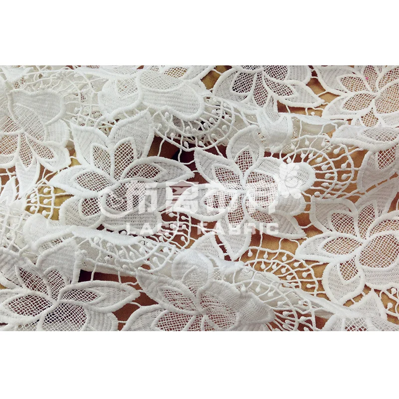 

high quality african lace fabric 1yard solue Renda guipure Lace, 2018 Festival Wedding Dress