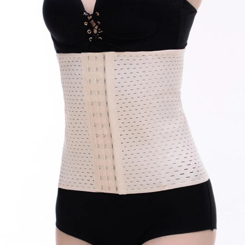 

Black Waist Support Training Shape Belt Women Postpartum Slimming Weight Loss Corset Body Shaper back belt