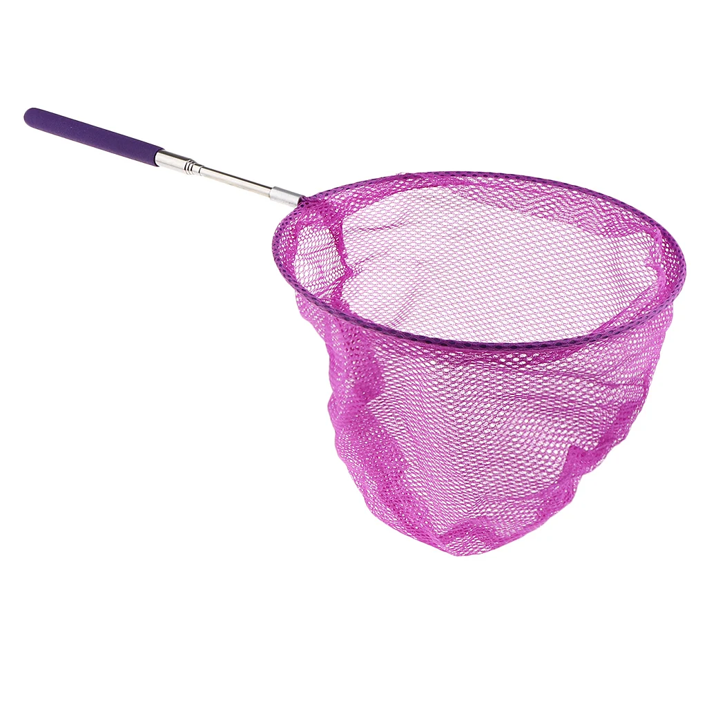 7 Colors Outdoor Extendable Insect Catching Butterfly Net Fishing Insect Net for Kids Fish Play