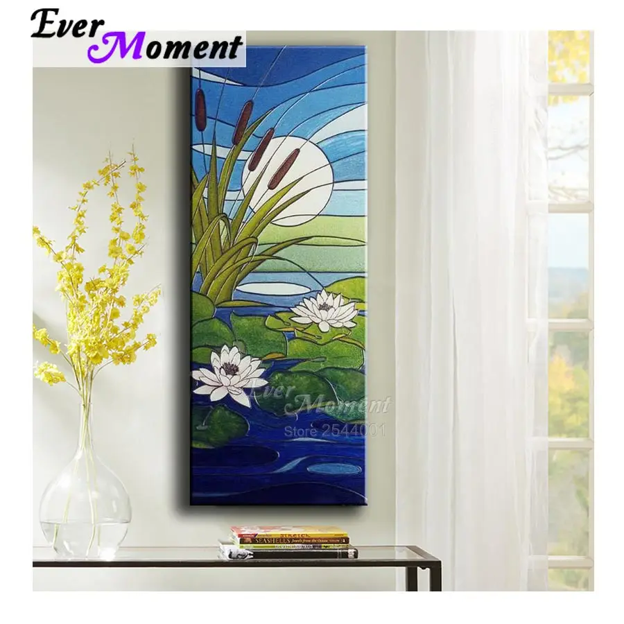 Алмазная 3D вышивка с лотосом лилией водой|5d diy|5d diy diamond paintingdiamond painting |