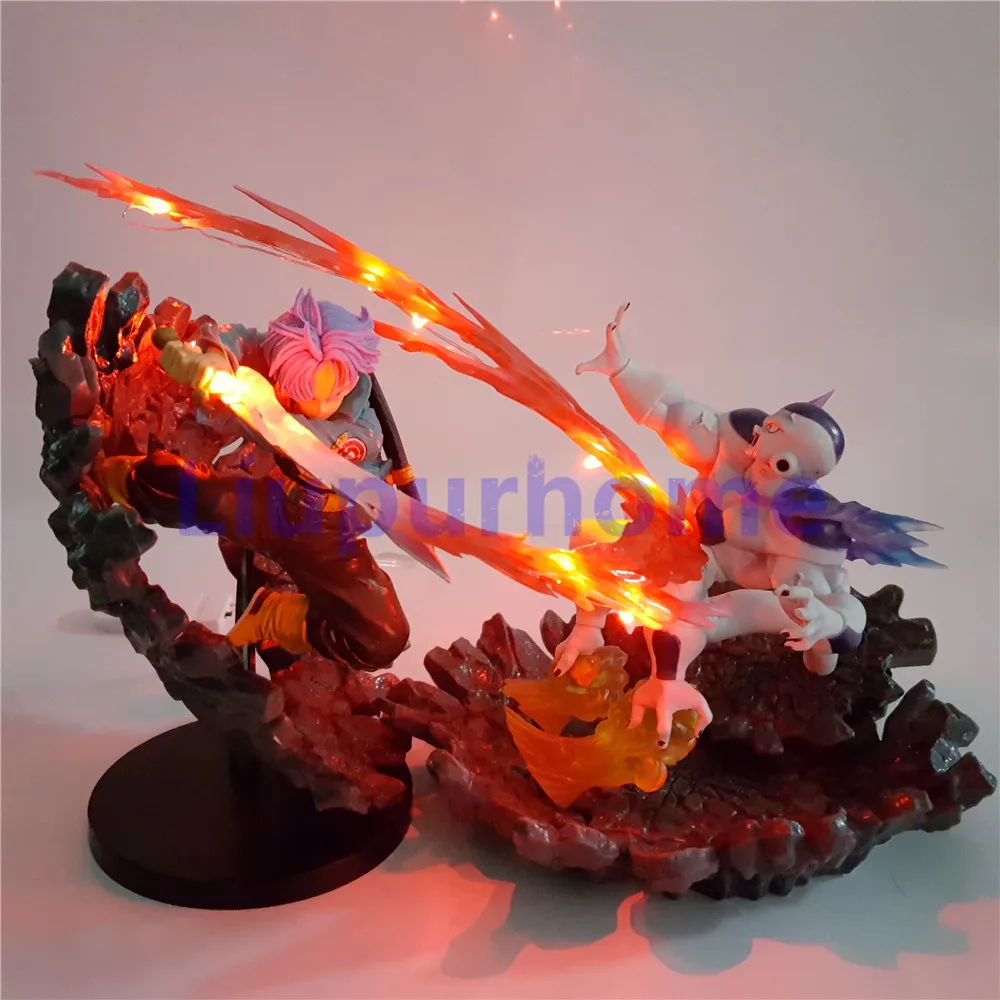 

Dragon Ball Z led light Action Figures Trunks VS Freezer Led Light Toys Anime Super Trunks Kill Freeza christmas gift led light