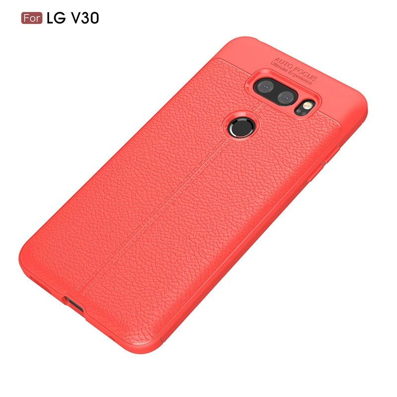 Phone Case For LG V30 Leather Business Litchi Pattern (14)