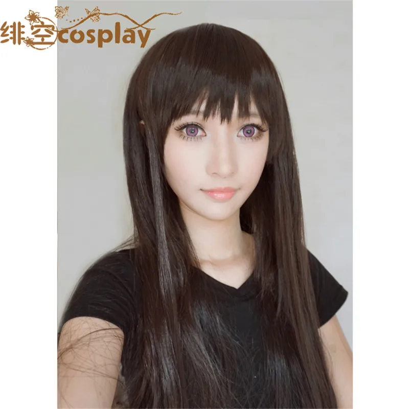 

Iki Hiyori Wig - Noragami 80cm Long Wigs Iki Hiyori Cosplay Wig Dark Brown Women Synthetic Party Hair