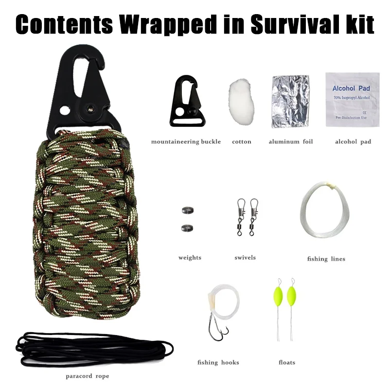 

10 In 1 SOS Emergency Equipment Accessaries Emergency Bag Field Survival Box self-help Box Equipment Camping Hiking