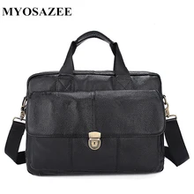 MYOSAZEE Men Bag Men's Handbag Shoulder Bag Soft Cow Leather Genuine Leather Briefcase soft genuine cow leather men bag ultra thin briefcase handbag brand designer men shoulder bag casual fashion business bag