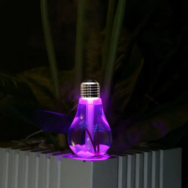 Лампа увлажнитель Домашний Аромат Светодиодный увлажнитель воздуха очиститель распылитель Fogger тумана с светодиодный ночной лампой 6,35