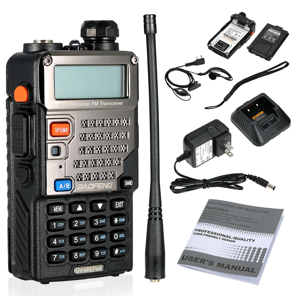 Baofeng uv-5re плюс рации 128ch двухдиапазонный УКВ 136-174 мГц и UHF 400-520 мГц трансивер двухстороннее Радио Портативный переговорные