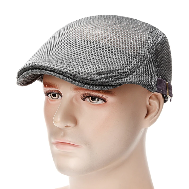 Buy Mesh Beret Cap, Breathable Adjustable Peaked Visor