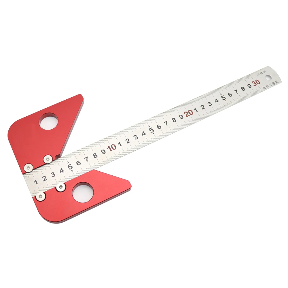 45 درجة زاوية Scriber مركز الجولة خط الرسم حاكم النجار تخطيط قياس أدوات النجارة شحن مجاني Tool Parts Aliexpress