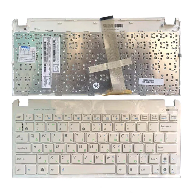 Русская клавиатура для ноутбука Asus Eee PC 1015 series 1015B 1015PW 1015CX 1015PD 1011 1015PX с белой/черной рамкой