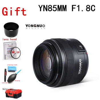 

YONGNUO YN85mm F1.8 AF/MF Medium Telephoto Lens for Canon, Full Time Manual Focus lens for 7DII 650D 5DIII EOS camera