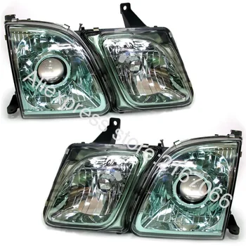 

2PCS Headlights for LEXUS LX470 1998 1999 2000 2001 2002 2003 2004 2005 2006 2007 Left and Right - Green Shade Tuning SET