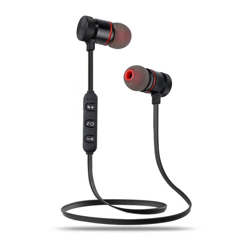 

kebidumei Magnetic Earpiece Stereo Wireless Headset for Mobile Phone Metal Sports Bluetooth In-Earphone SweatProof Earphone