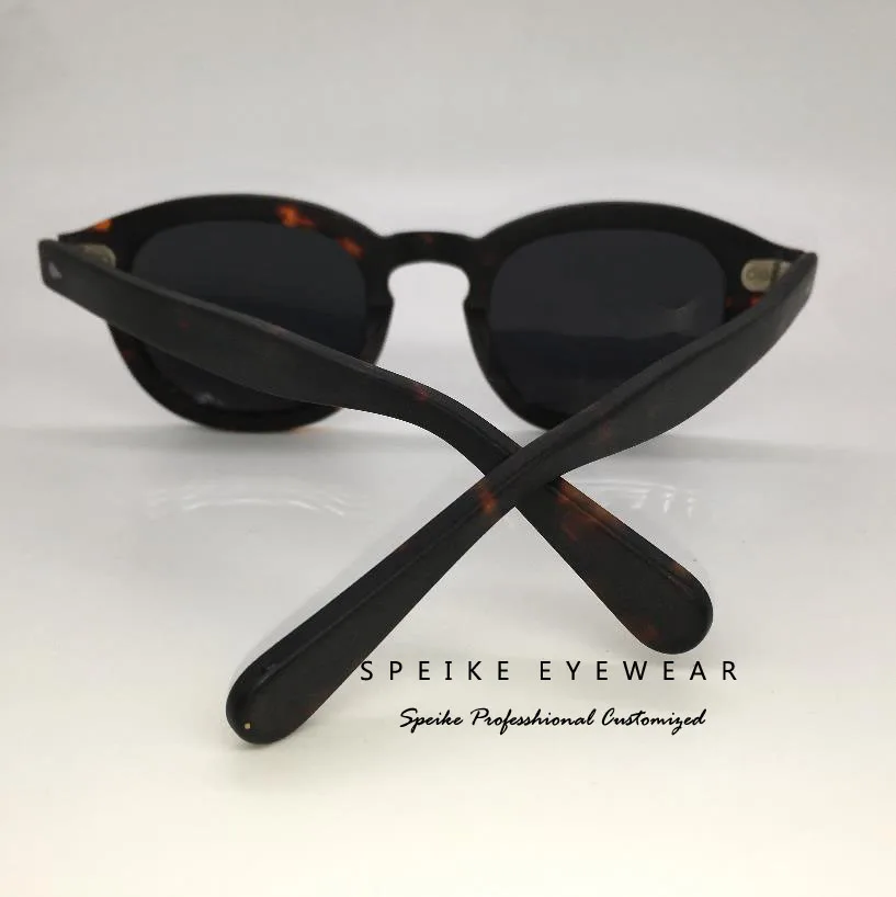 SPEIKE, индивидуальные винтажные черные солнцезащитные очки, Джони Депп, лемтош, стиль ретро, темные очки, могут быть близорукими, солнцезащитные очки