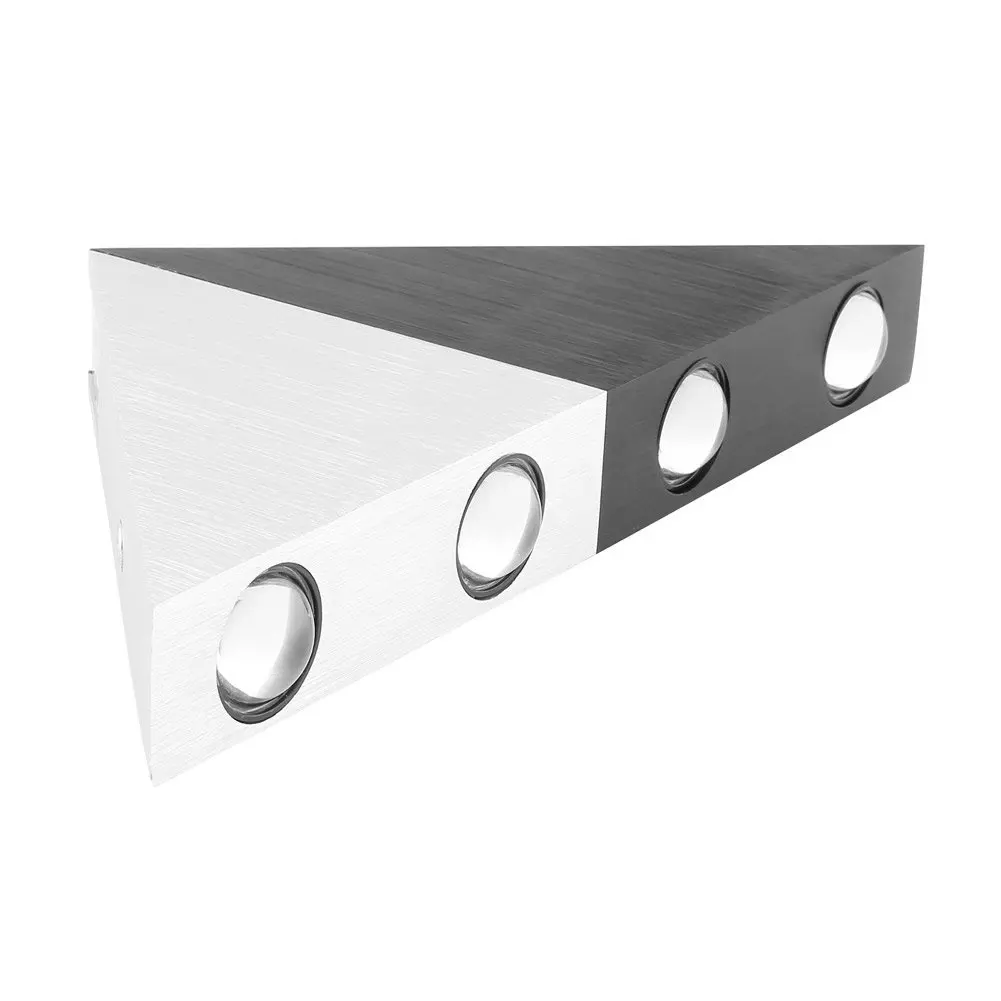 

5W High Power 5 LED Up Down Wall Lamp Spot Light Sconce Lighting Black Silver