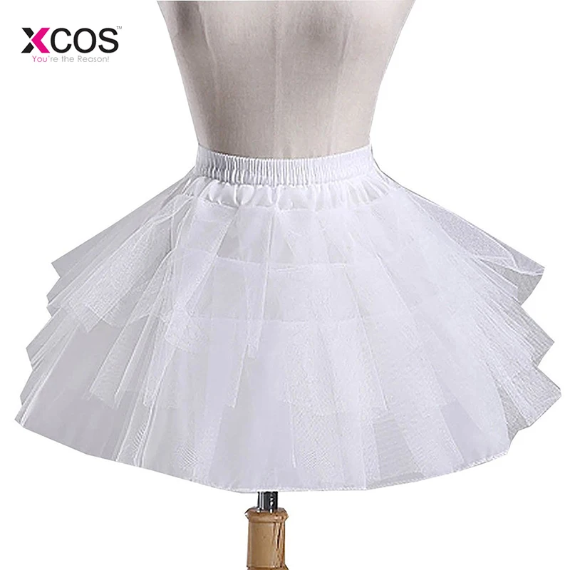 

White or Black Short Petticoats for Women Crinoline Underskirt For Wedding Dress jupon cerceau mariage