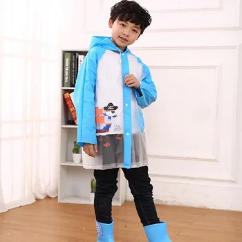 

Raincoat For Children Cartoon Rainwear Waterproof Hooded Rain Coat Kids Girls Boy Poncho Impermeable Transparent Raincoat