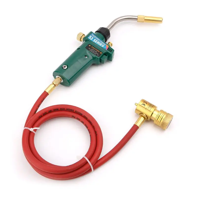 

Mapp Gas Brazing Torch Self Ignition Trigger Propane Welding CGA600 Burner Heating Tool