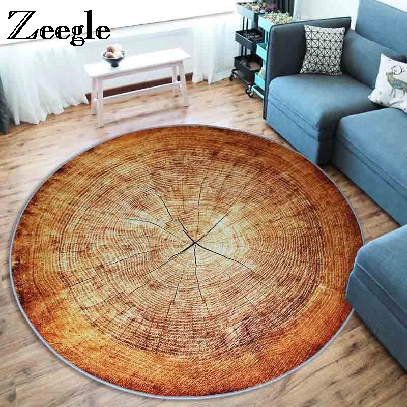 Zeegle Round Carpets for Living Room Computer Chair Area Rug Cloakroom Rugs Anti-slip Chilren's Carpets Kids Bedroom Mats Zeegle Round Carpets for Living Room Computer Chair Area Rug Cloakroom Rugs Anti-slip Chilren's Carpets Kids Bedroom Mats