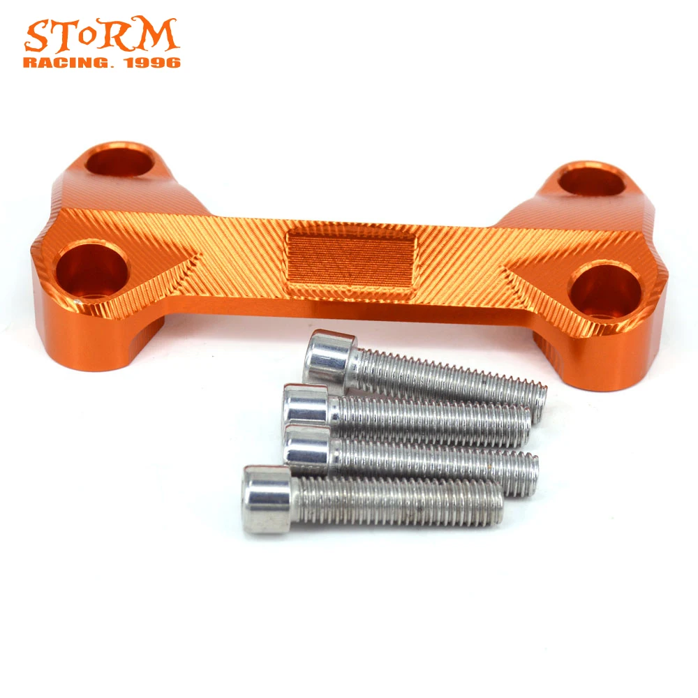 

Motorcycle Aluminum CNC Orange Risers Mount Handlebar Clamps For KTM DUKE 125 200 390 Drit Bike Motor Bike OFF Road Motocross