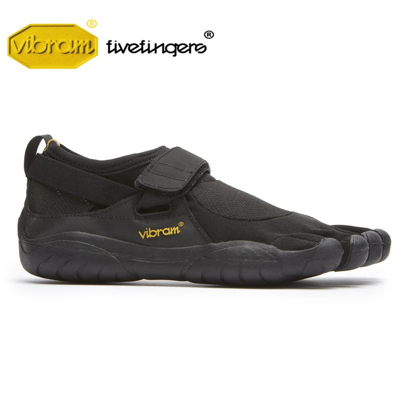 Vibram Fivefinger KSO الرجال شبكة رياضية خمسة أصابع هوك حلقة سريعة تجفيف زلة خفيفة الوزن الجري في الهواء الطلق الأحذية المطاطية