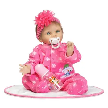 

NPK Simulate Big Flower Girl Reborn Baby Doll Kids Playmate Silicone Toys