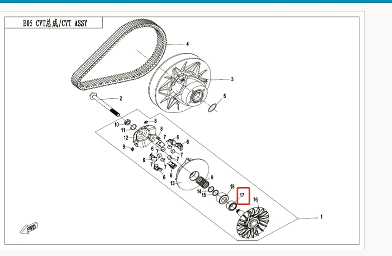 Односторонний подшипник подходящий для CF520ATV/CF550/191R X550 /CF500 код деталей: 0GR0 051300 1