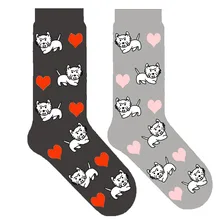 Милые женские носки с щенком белый, высокогорный белый терьер собака тема подарок kawaii Новинка kawaii doggie 50 пара/лот