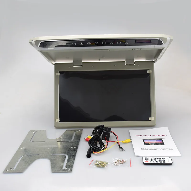 XST 10,2 дюймовый автомобильный монитор с креплением на крышу откидной тонкопленочный плеер с ЖК-дисплеем поддержка 1080 P FM HDMI порт SD сенсорная