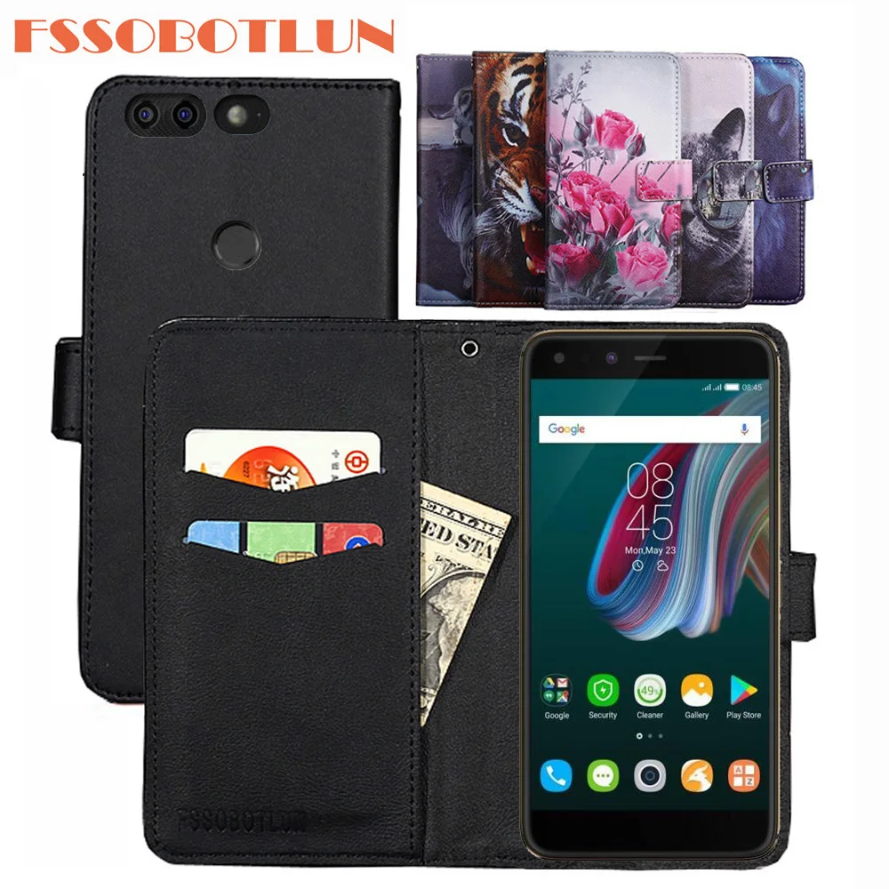 

FSSOBOTLUN For Infinix Zero 5 Pro X603B Case PU Leather Retro Flip Cover Shell Magnetic Fashion Wallet Cases Kickstand Strap