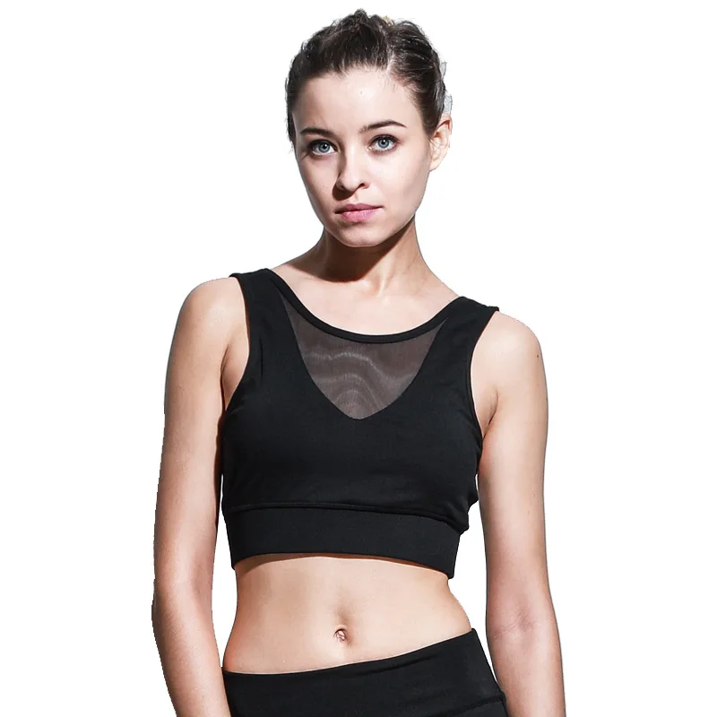 LA'MO ACTIVE Wide Strap Fitness Yoga Bra Breathable Quick Dry Push Up