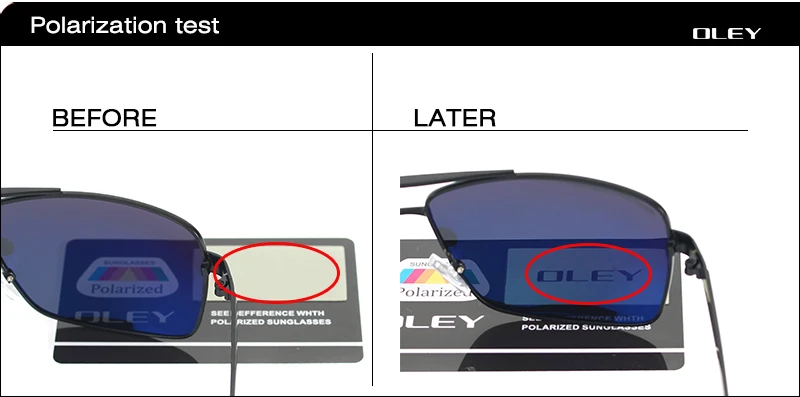OLEY, модные мужские солнцезащитные очки s, брендовые, дизайнерские, поляризационные, квадратные, солнцезащитные очки для мужчин, винтажные, очки для рыбалки, очки для водителей Y1612