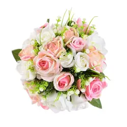 Высокое качество романтический Холдинг Свадебные цветы Элегантный роза Свадебный букет Букеты Свадебные для подружек невесты ramos novia 2018