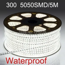Tira de luces LED flexible SMD 5050 DC 12V 60LED/m,5m 300LED, blanco, blanco cálido, azul, verde, rojo, amarillo + envío gratis