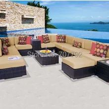 Горячая Распродажа 15 шт. открытый lowes плетеная мебель для патио