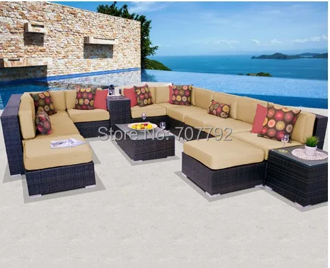 Patio Storage Cabinets Promotion-Shop For Promotional Patio 2015 Hot sale 15 Piece Outdoor lowes wicker patio furniture - Patio Storage Cabinets Promotion-Shop For Promotional Patio