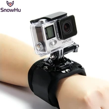 Pulseira com suporte para câmera Gopro Hero 3, 3+,4, SJ4000 Action Camera GP12 e similares ( permite rotação de 360 graus )