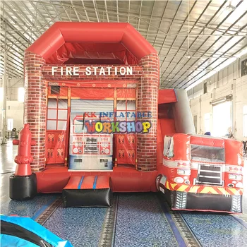 

Fire Station bouncer bounce house inflatable jumping castle jump Combo